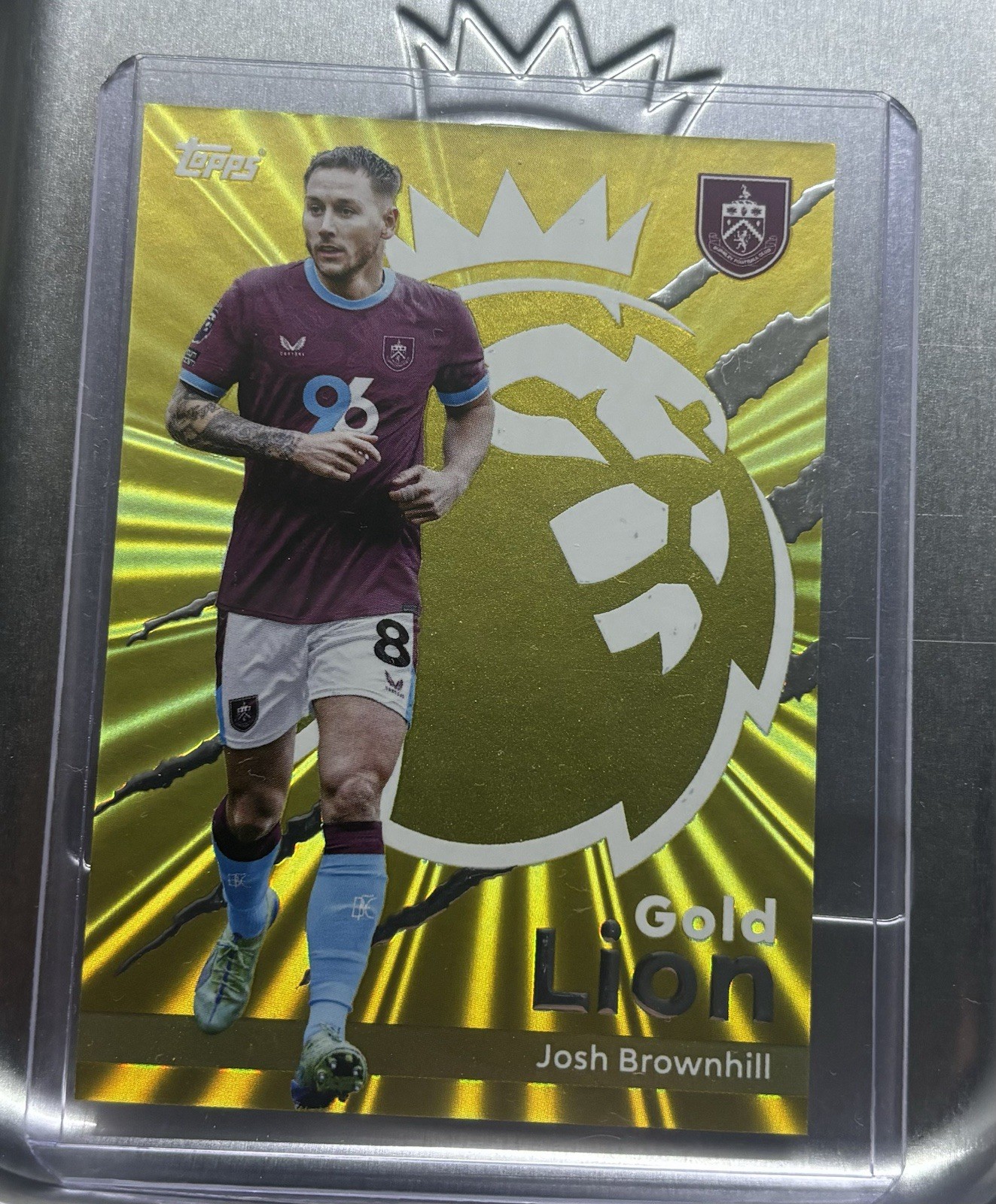 Topps Premier League 2026 Gold Lion Card Josh Brownhill Burnley for sale on Ebay