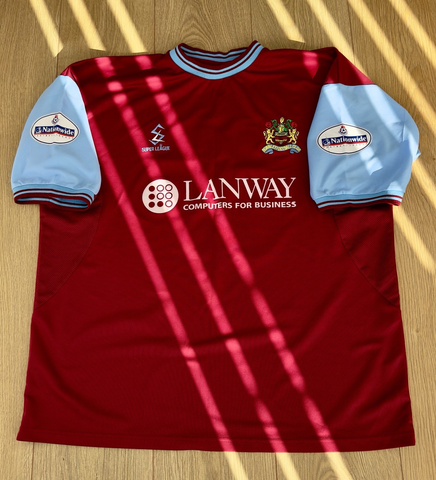 Burnley Football Shirt - Actual Players Shirt for sale on Ebay