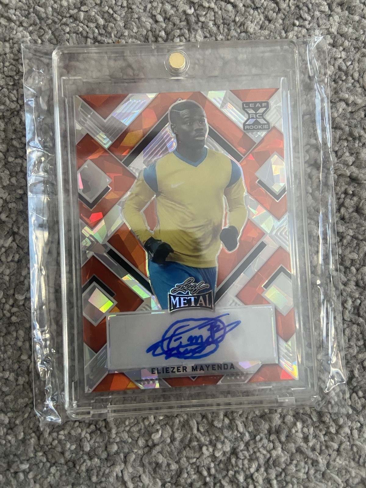 Eliezer Mayenda Leaf Metal Rookie Bookend /6 Sunderland Topps Orange Refractor for sale on Ebay