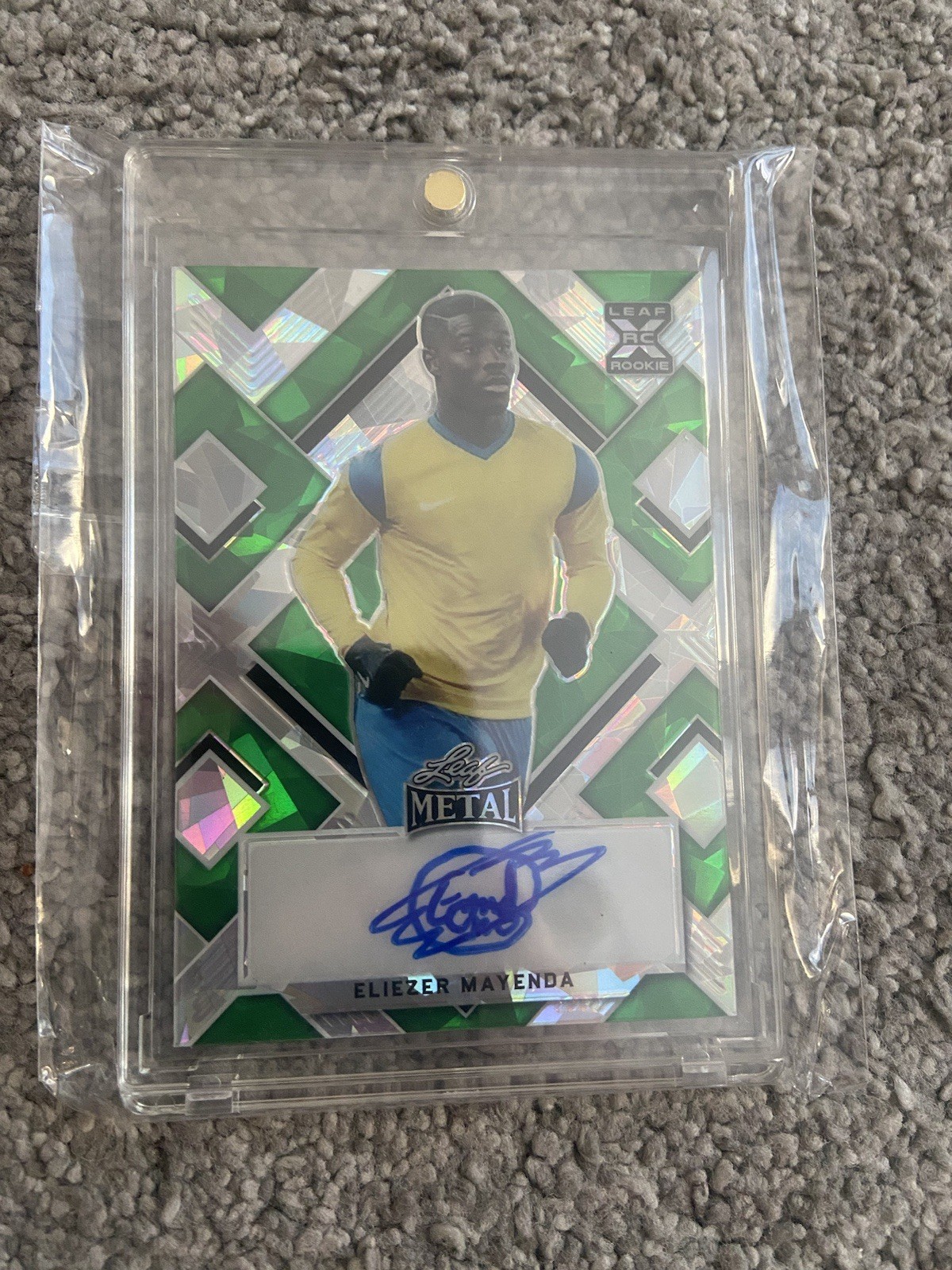 Eliezer Mayenda Leaf Metal Rookie /8 Sunderland Topps Green Refractor for sale on Ebay
