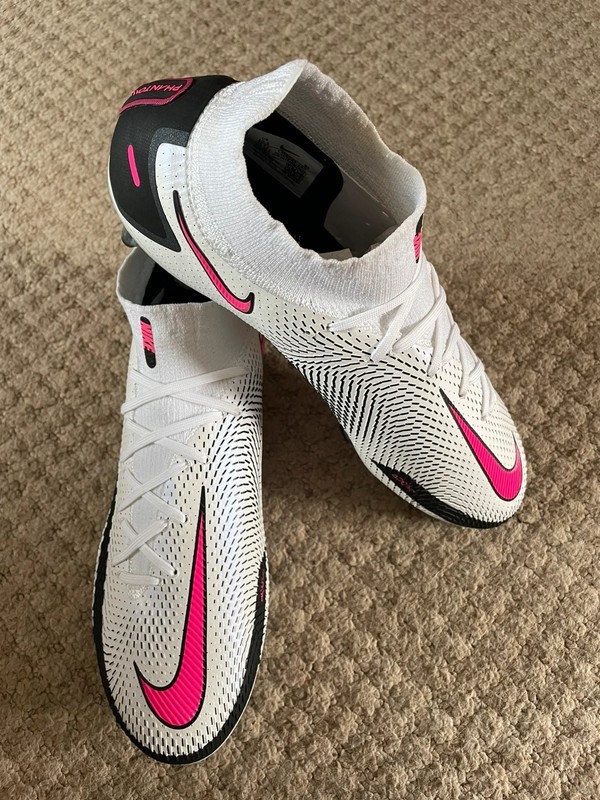 Nike Phantom GT Elite DF FG Football Boots - White / Pink Blast - Size UK 9.5 for sale on Ebay