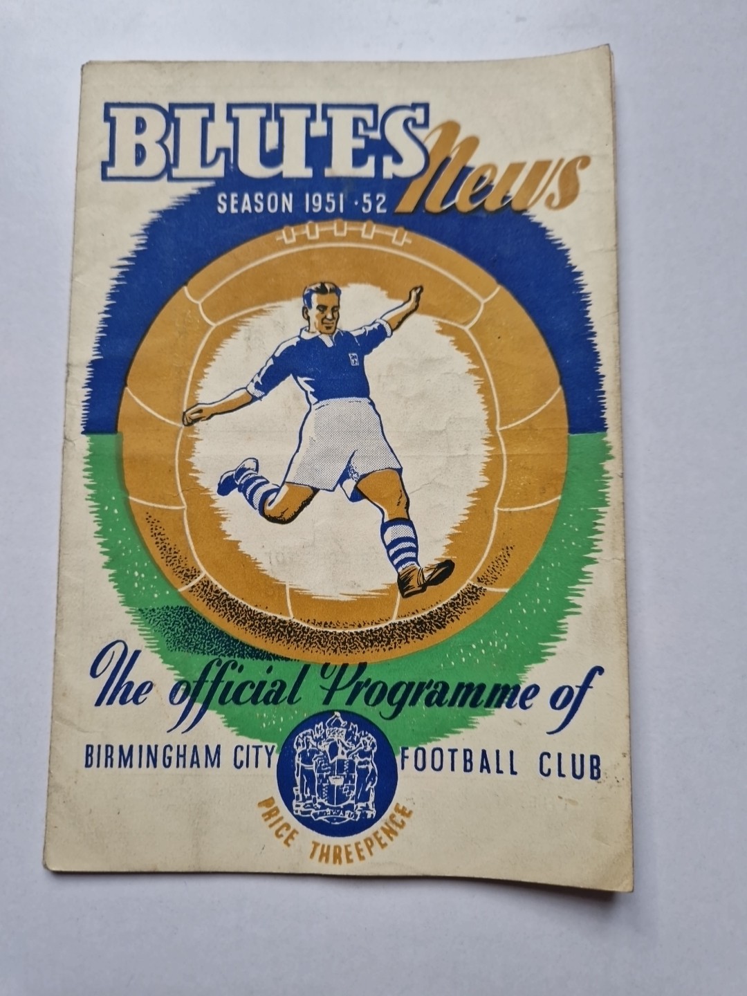 BIRMINGHAM CITY V ROTHERHAM UNITED FOOTBALL PROGRAMME 1951-52 for sale on Ebay
