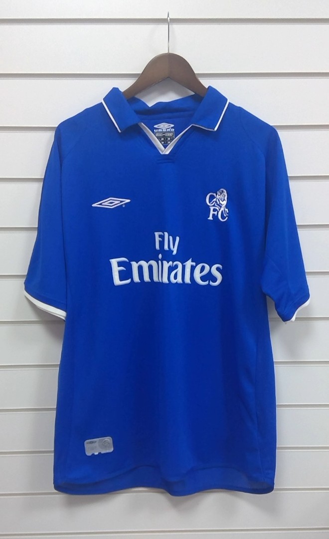Men's UMBRO CHELSEA Blue Home 01/02 Shirt XL - CG H71 for sale on Ebay