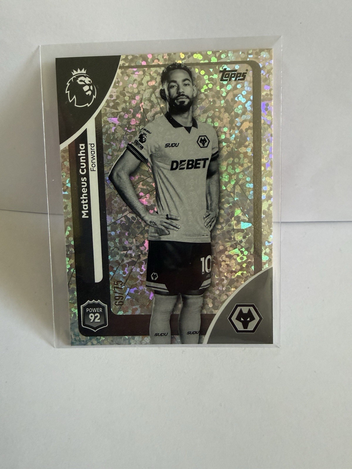 Topps 2026 Premier League  Matheus Cunha Wolves Numbered /75 for sale on Ebay