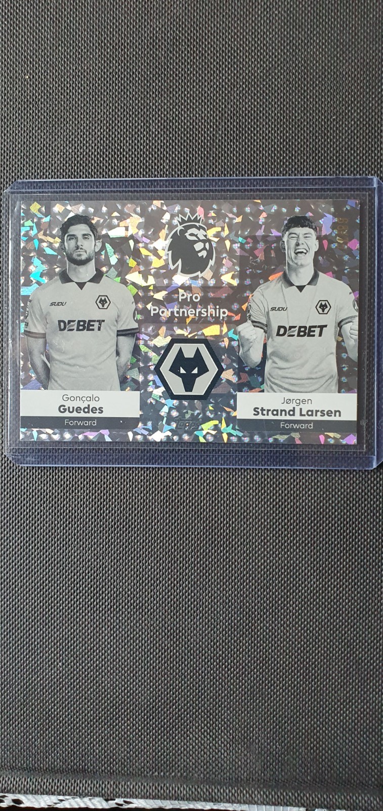 Topps Premier League 2026 Black & White Parallel 68/75 Pro Partnership Wolves for sale on Ebay