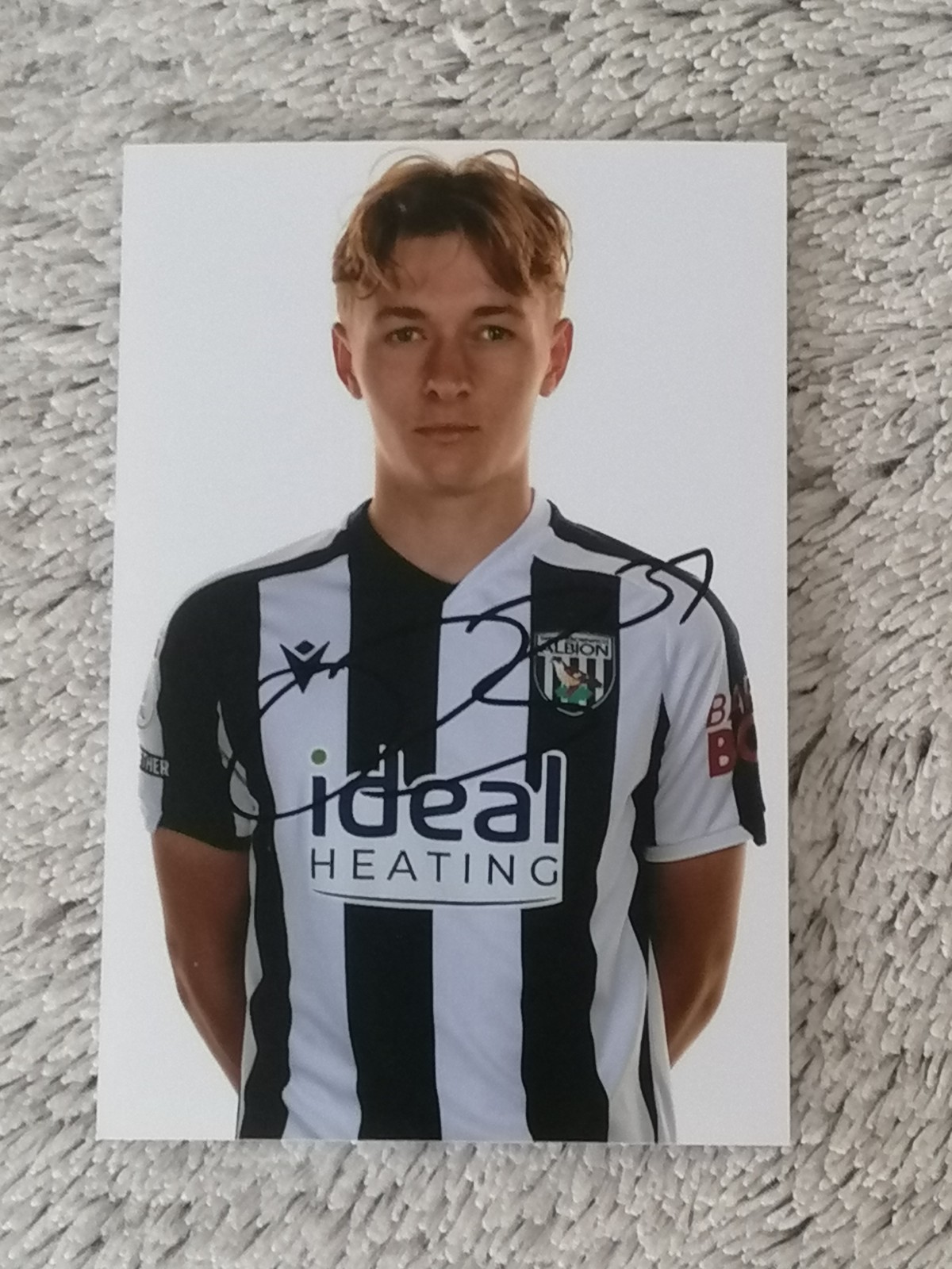 WBA. WEST BROM. WEST BROMWICH ALBION. HAND SIGNED PHOTO 6X4. OLLIE BOSTOCK.  for sale on Ebay