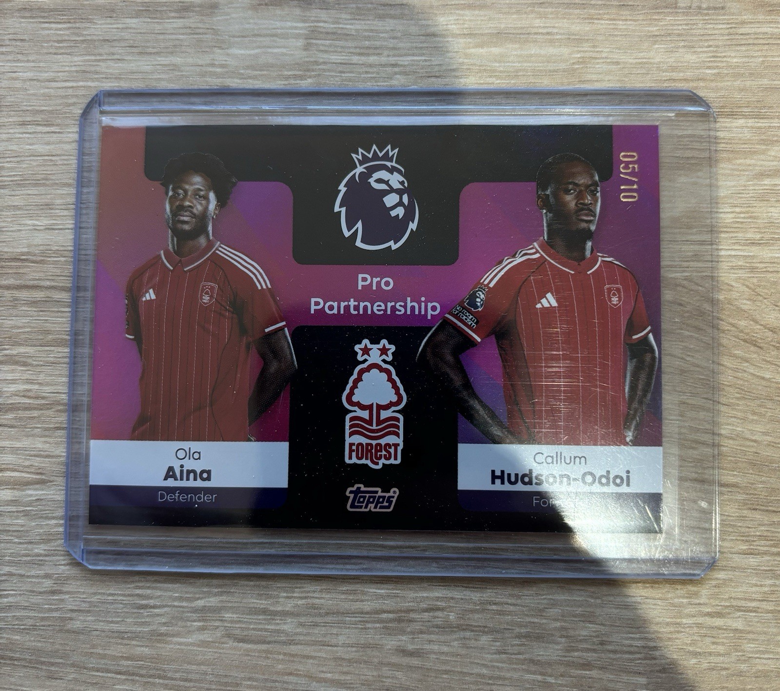 Pro Partnership Nottingham Forest Numbered 5/10 Topps 2025/26 Premier League for sale on Ebay