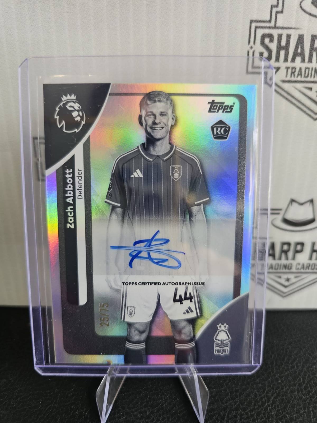 Topps Premier League Zach Abbott Nottingham Forest AUTOGRAPH Rookie 25/75 for sale on Ebay