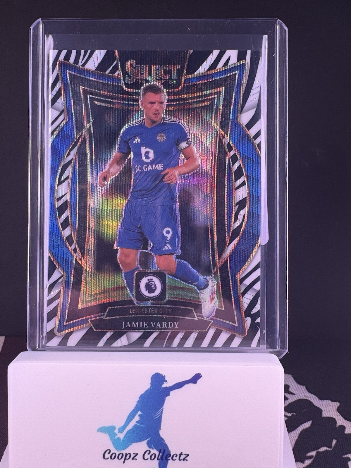 Jamie Vardy Leicester City FC Zebra SSP! Panini Select Premier League 2024-2025 for sale on Ebay