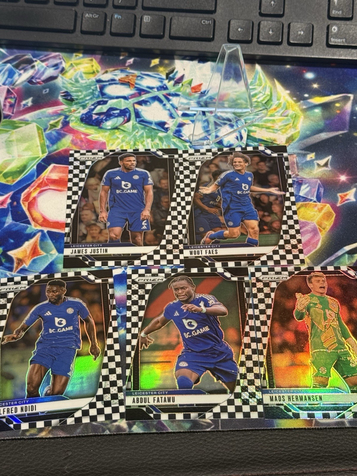 Leicester City Checkerboard Prizm Bundle X5 Cards for sale on Ebay
