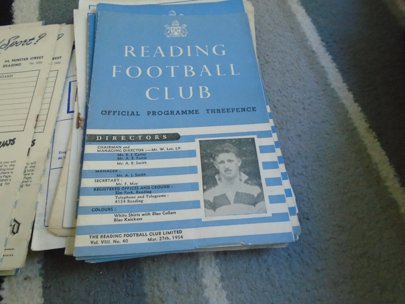 READING V NORWICH CITY 1953-4 X 2 ISSUES for sale on Ebay