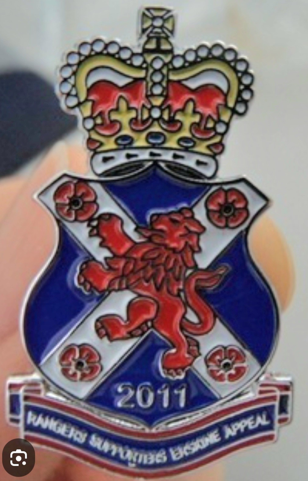 2011 RSEA Rangers Erskine Poppy Badge for sale on Ebay