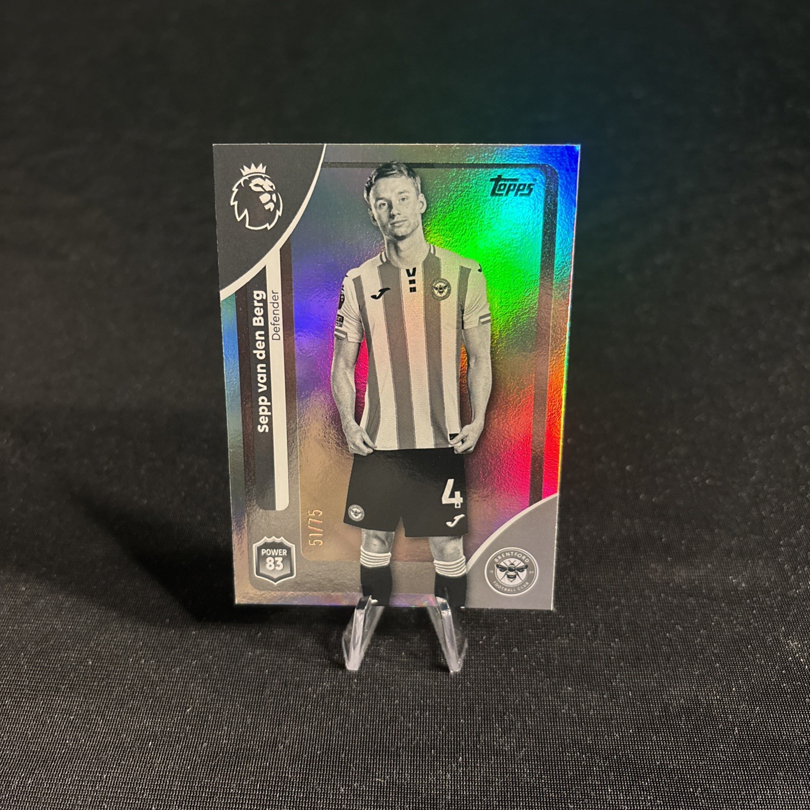 Topps Premier League 2026 Brentford Sepp van den Berg /75 for sale on Ebay