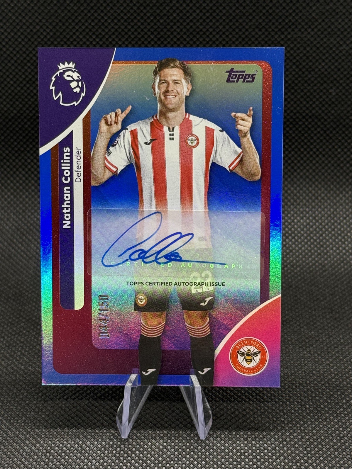 Topps Premier League 2026 Nathan Collins Auto card Brentford 44/150 signed sig  for sale on Ebay
