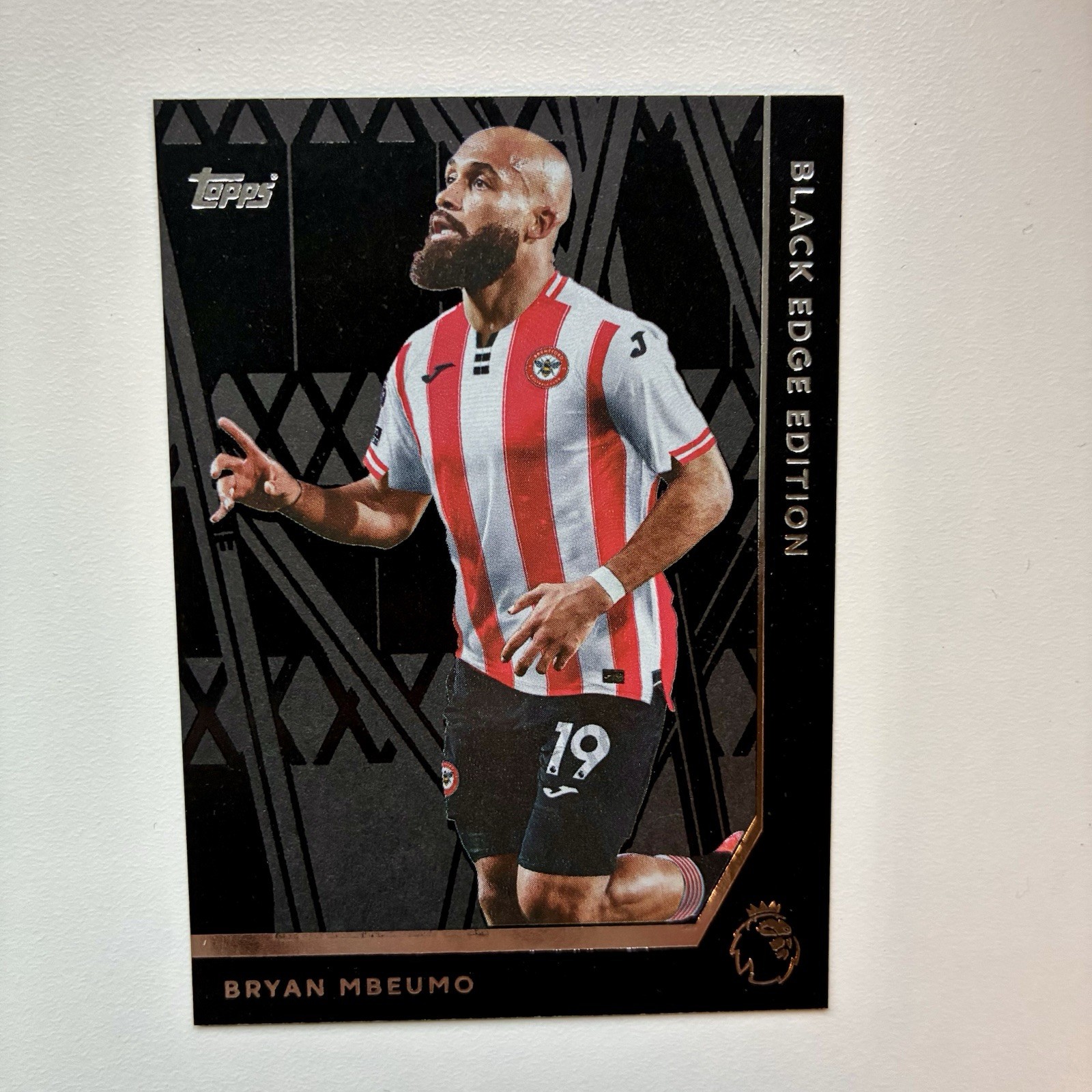 Topps Premier League 2026 Bryan Mbeumo Black Edge Edition Brentford Man United for sale on Ebay
