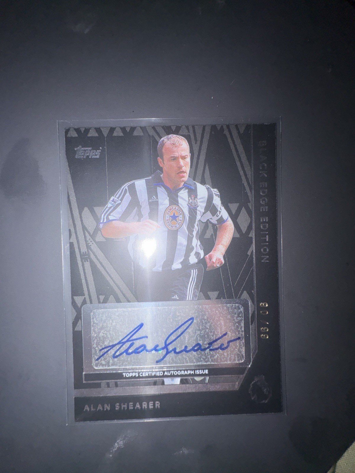 Alan Shearer Topps 90/99 Autograph Newcastle United for sale on Ebay