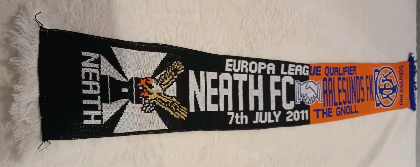 Neath FC V Aalesunds European Scarf for sale on Ebay