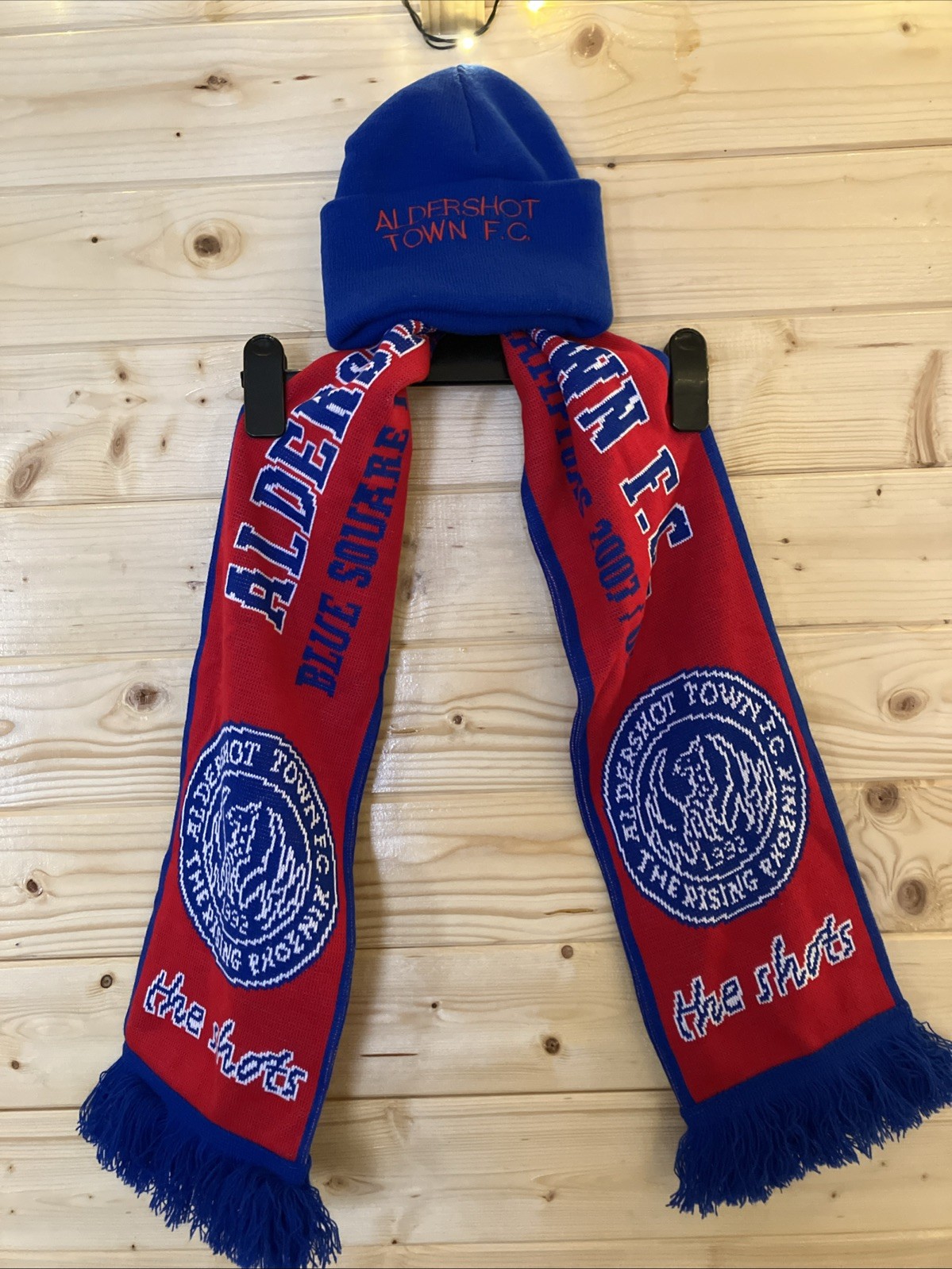 Aldershot Town FC Scarf 2007/2008 and Beanie Hat for sale on Ebay