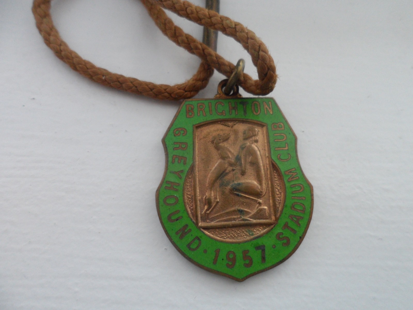 Brighton Greyhound Racing Stadium Club  1957  Enamel Badge for sale on Ebay