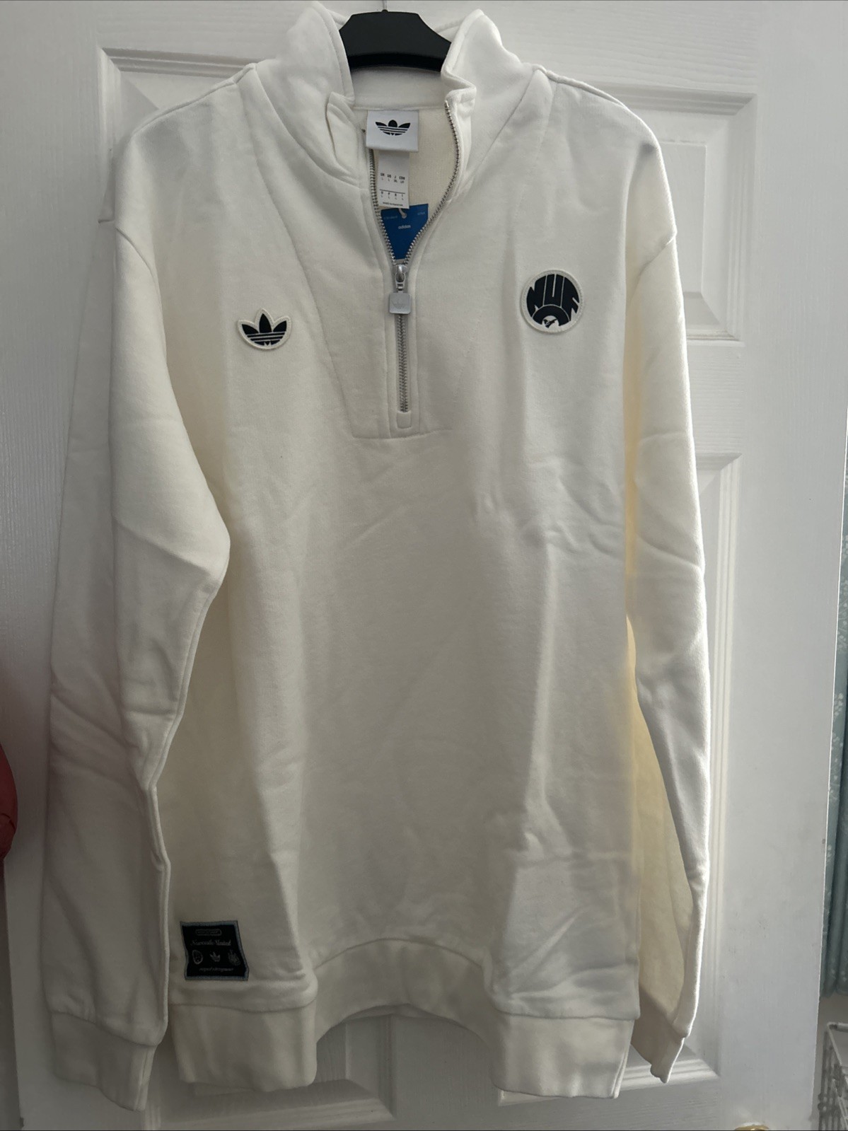 Newcastle United Adidas Originals Quarter Zip Top - Large - BNWT for sale on Ebay