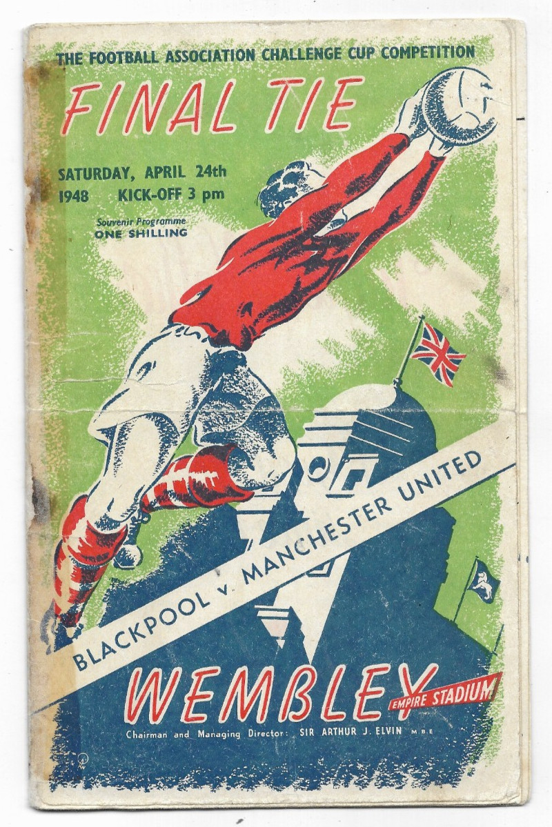 1948 FA Cup Final - MANCHESTER UNITED v. BLACKPOOL for sale on Ebay