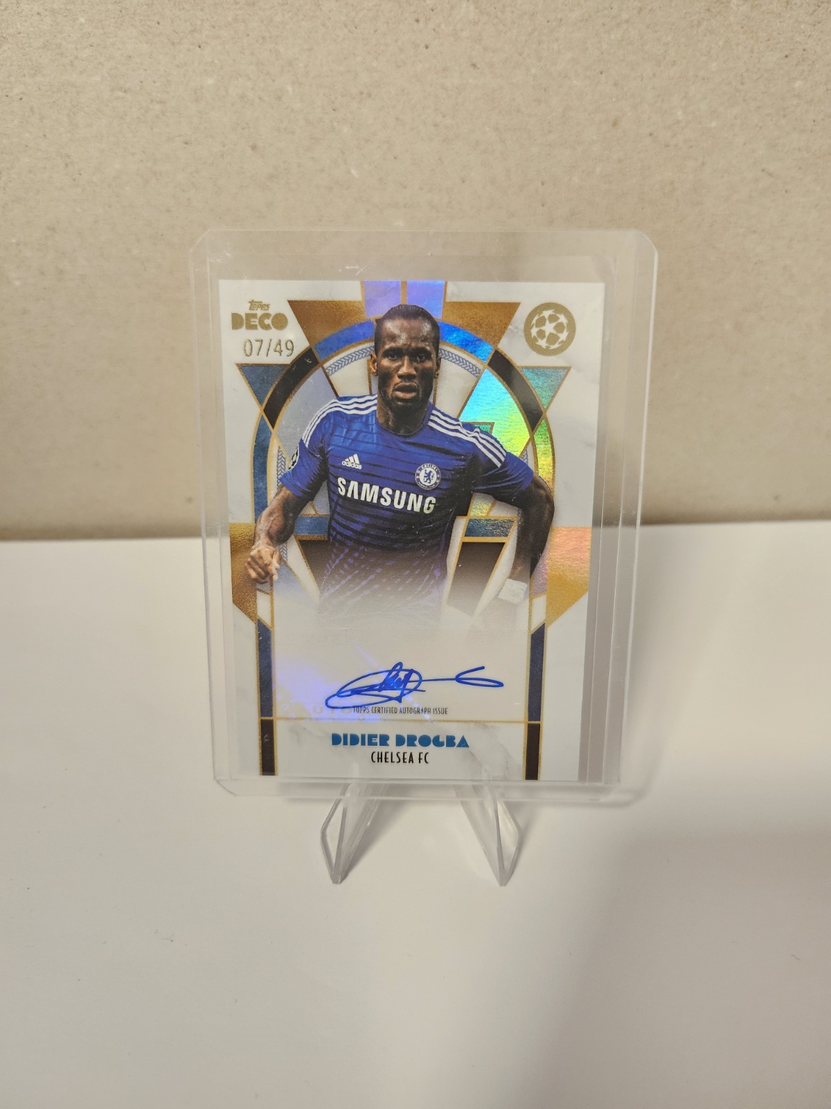 Topps Deco UEFA Champions League Didier Drogba /49 Chelsea Legend Autograph for sale on Ebay