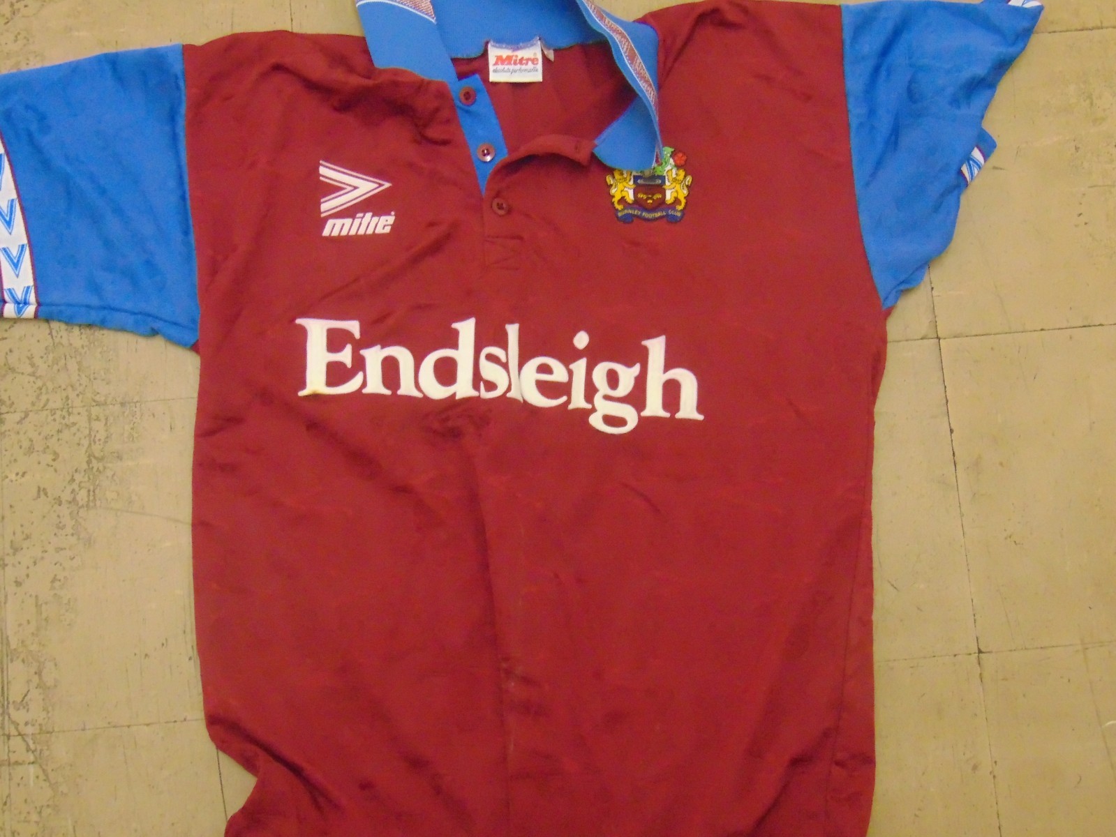 Replica Jersey Burnley FC 1994/5, Mitre, Large Mens Size for sale on Ebay