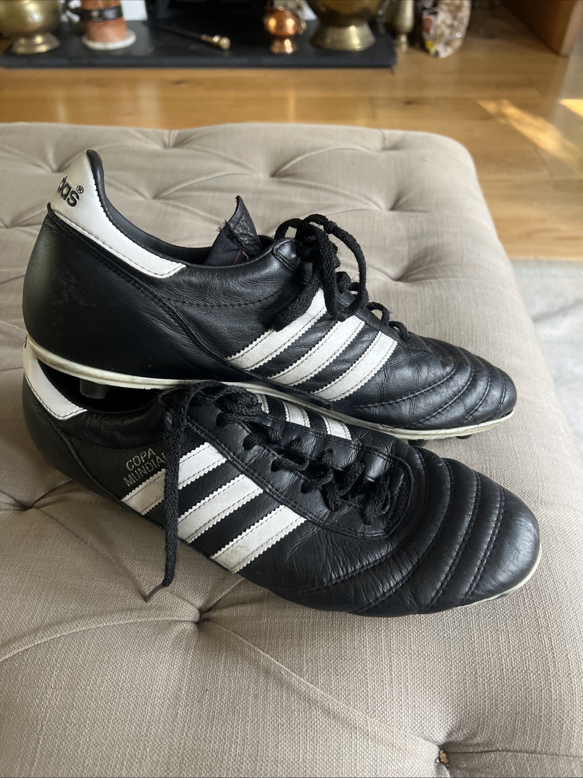 Adidas Copa Mundial Leather Football Firm Ground Astro Boots Size UK 12 for sale on Ebay