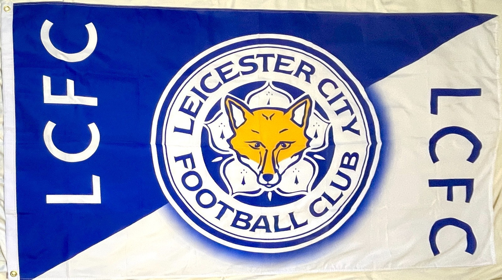 Leicester City Flag 5ft x 3ft 150cm x 90cm FOXES LCFC excellent condition for sale on Ebay