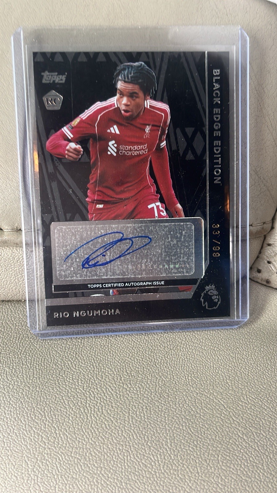Topps Premier League 2025/2026 Rio Ngumoha Rookie Card, Liverpool for sale on Ebay