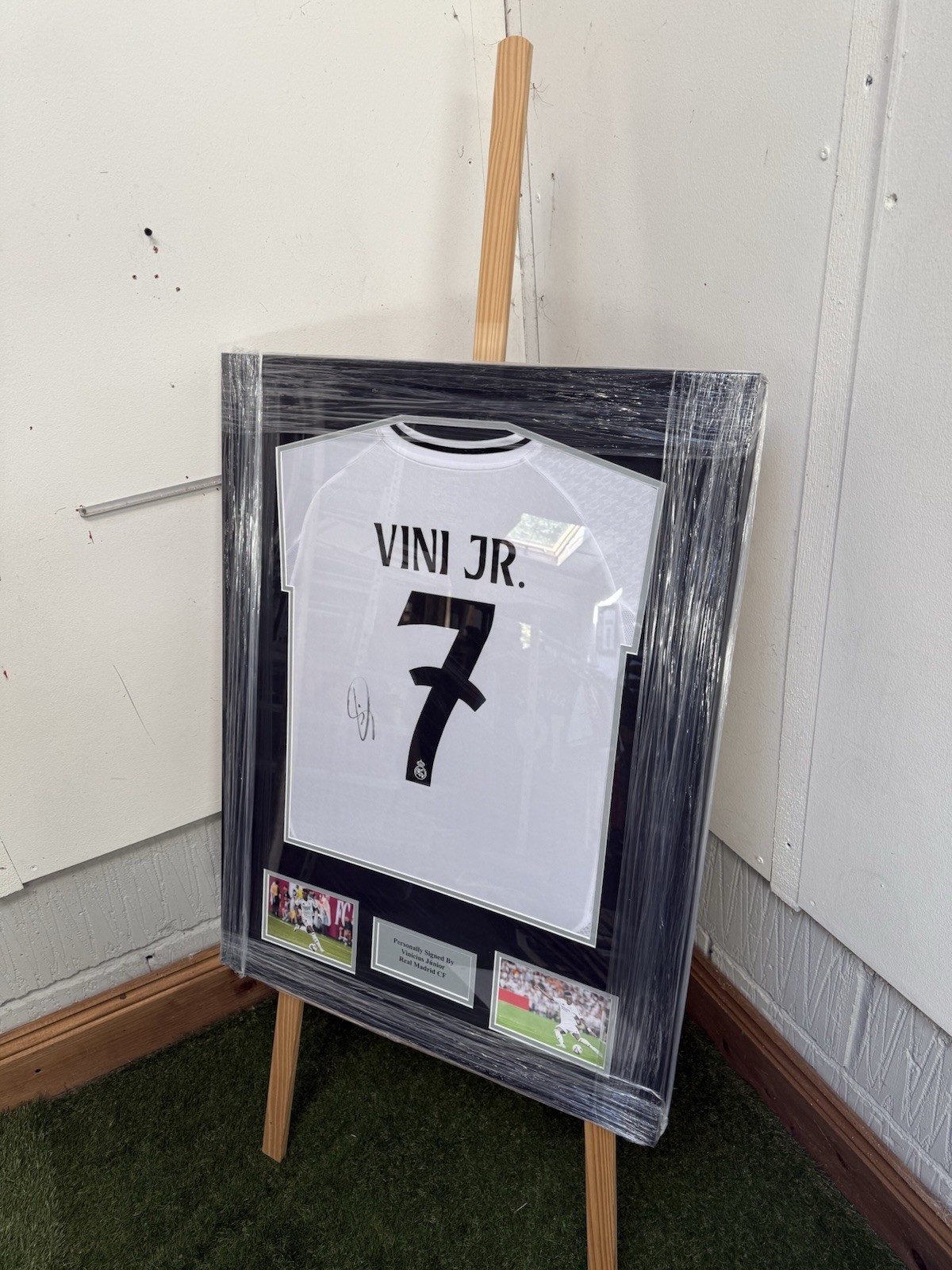 Vinicius Vini Jr Signed Real Madrid Home Shirt with COA for sale on Ebay