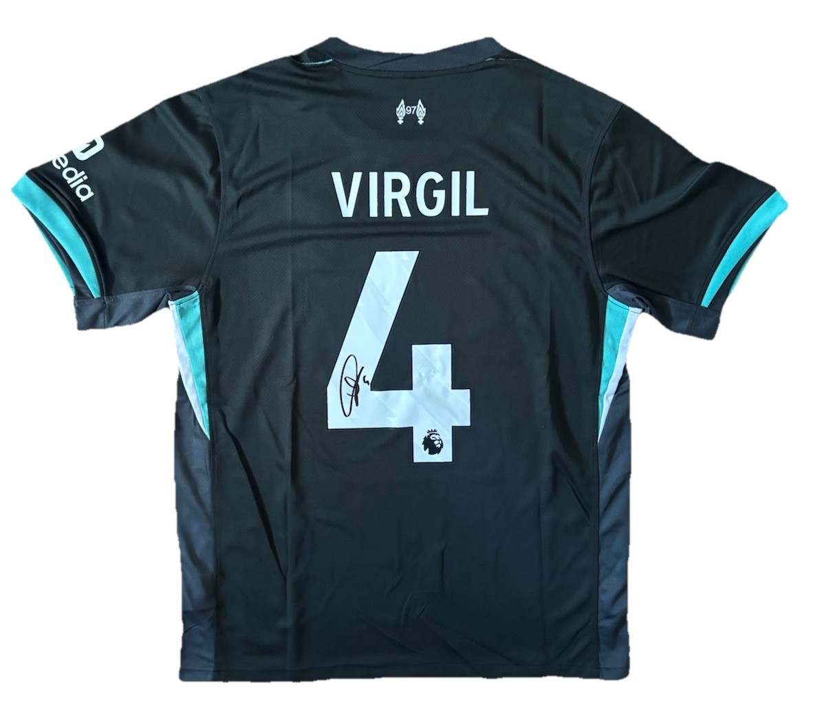 VIRGIL VAN DIJK Signed FC Liverpool 2024/25 AWAY Football Jersey LARGE*COA for sale on Ebay