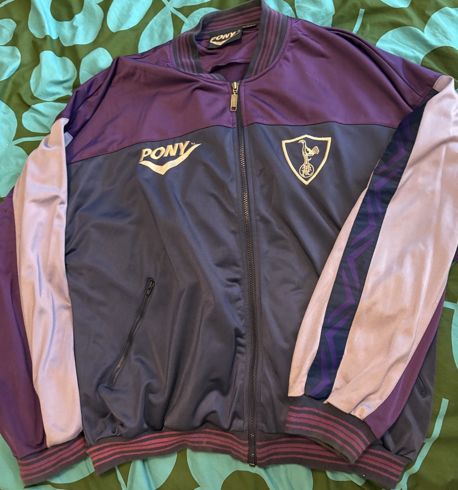 vintage Pony Tottenham Hotspur Spurs 1995/1996 track top jacket XL  for sale on Ebay