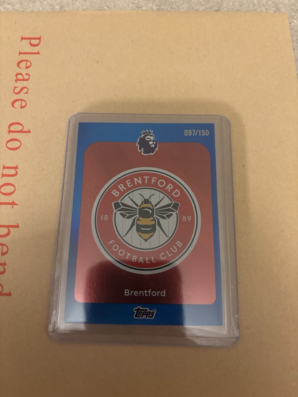 Topps Premier League 2026 Brentford  Club Badge Crest 150 Numbered Parallel for sale on Ebay