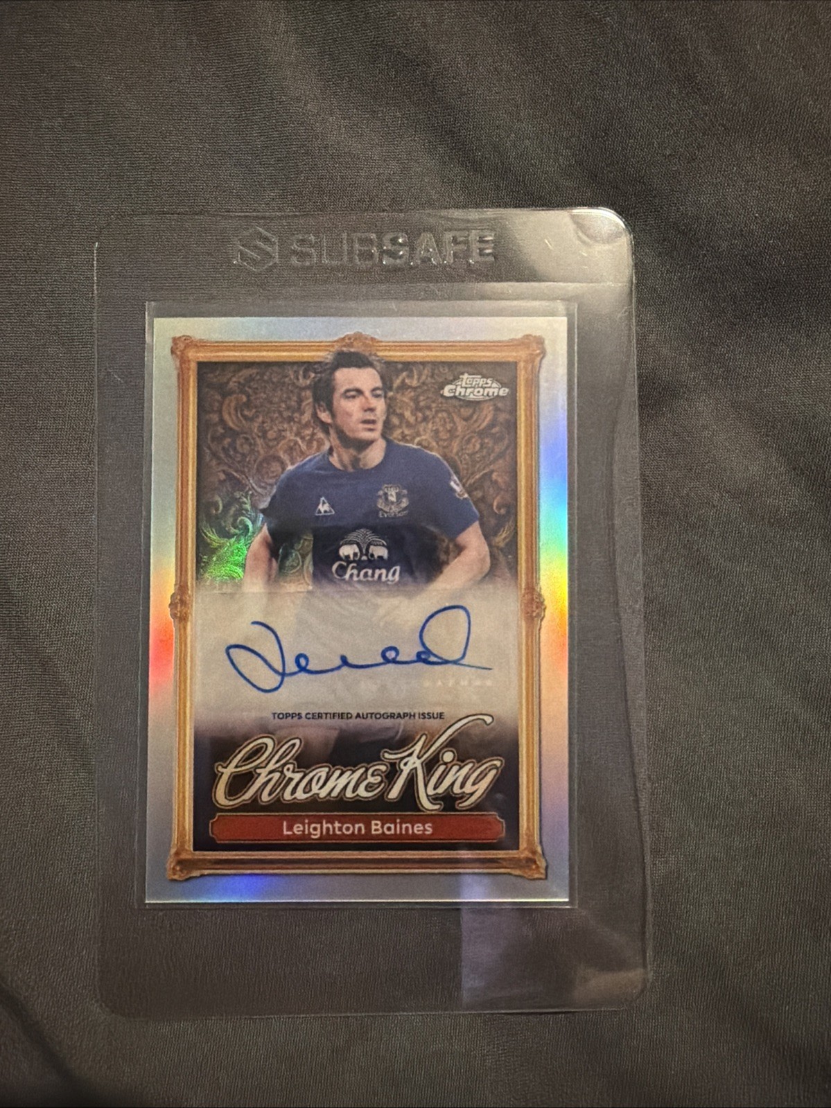 Topps Premier League 2026 - Leighton Baines Chrome King Auto - Everton for sale on Ebay