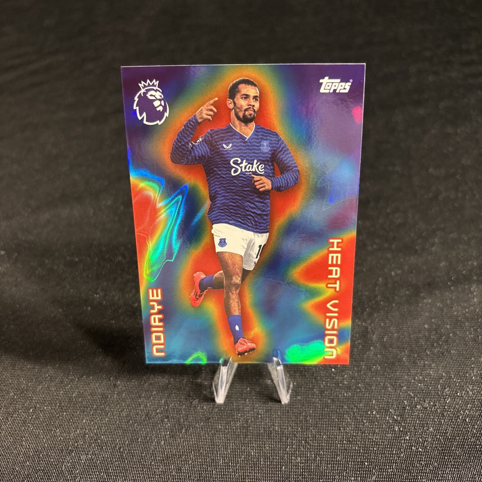 Topps Premier League 2026 Iliman Ndiaye Heat Vision Everton Case Hit for sale on Ebay