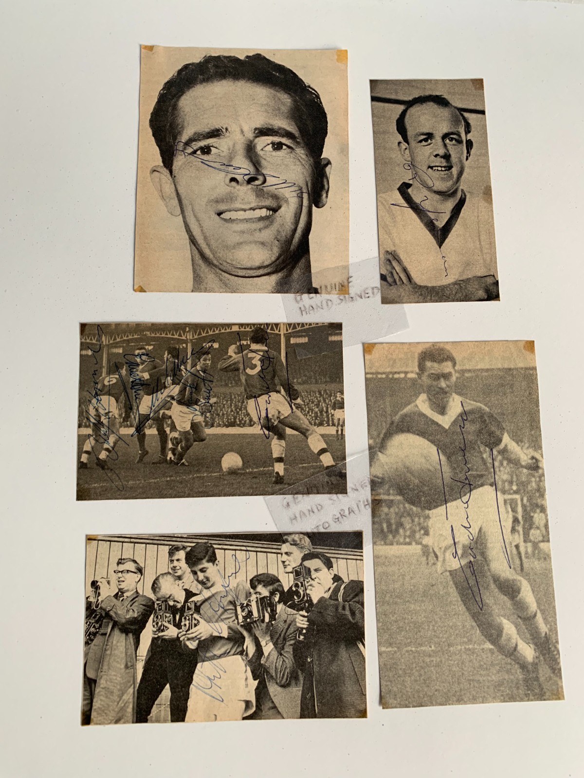 MIDDLESBROUGH F C 10  HAND SIGNED  PHOTOS OF PLAYERS FROM THE 1960'S for sale on Ebay