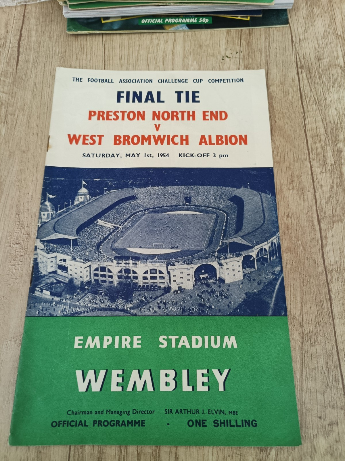 PRESTON NORTH END  V WEST BROMWICH ALBION        FA CUP  FINAL  1954 for sale on Ebay