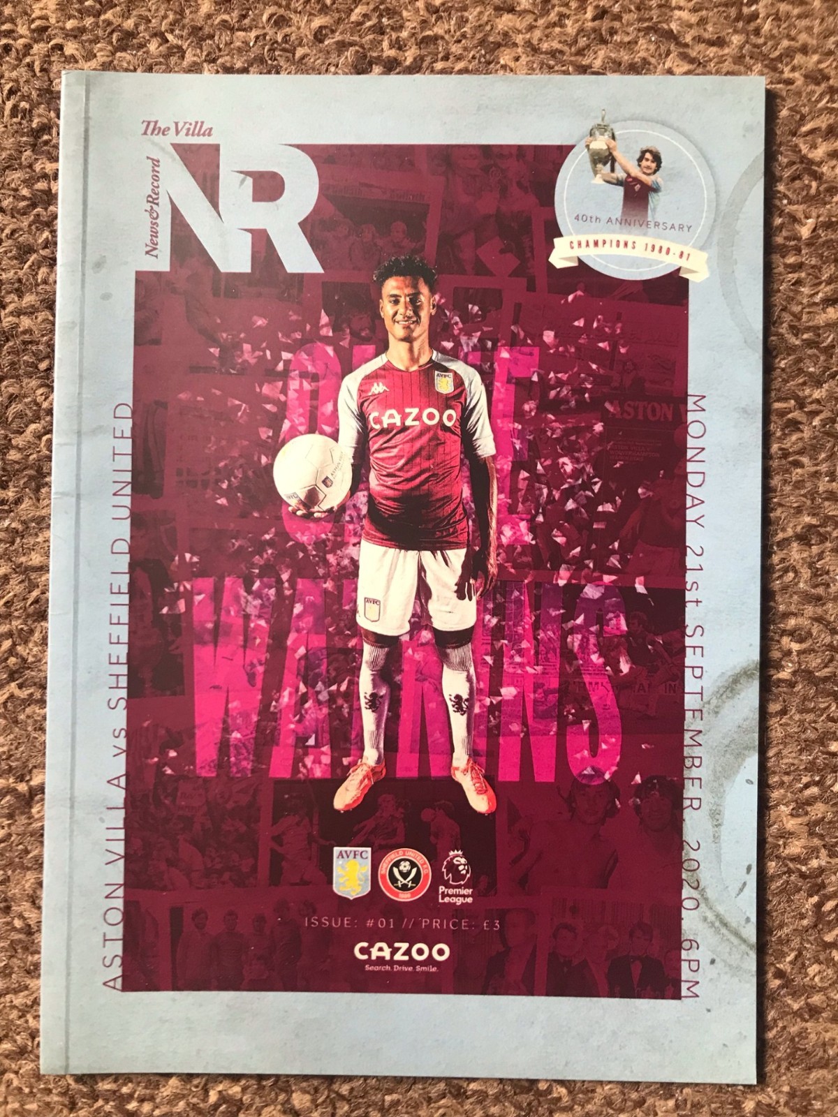Aston Villa v Sheffield United Programme Premier League (21/09/2020). for sale on Ebay