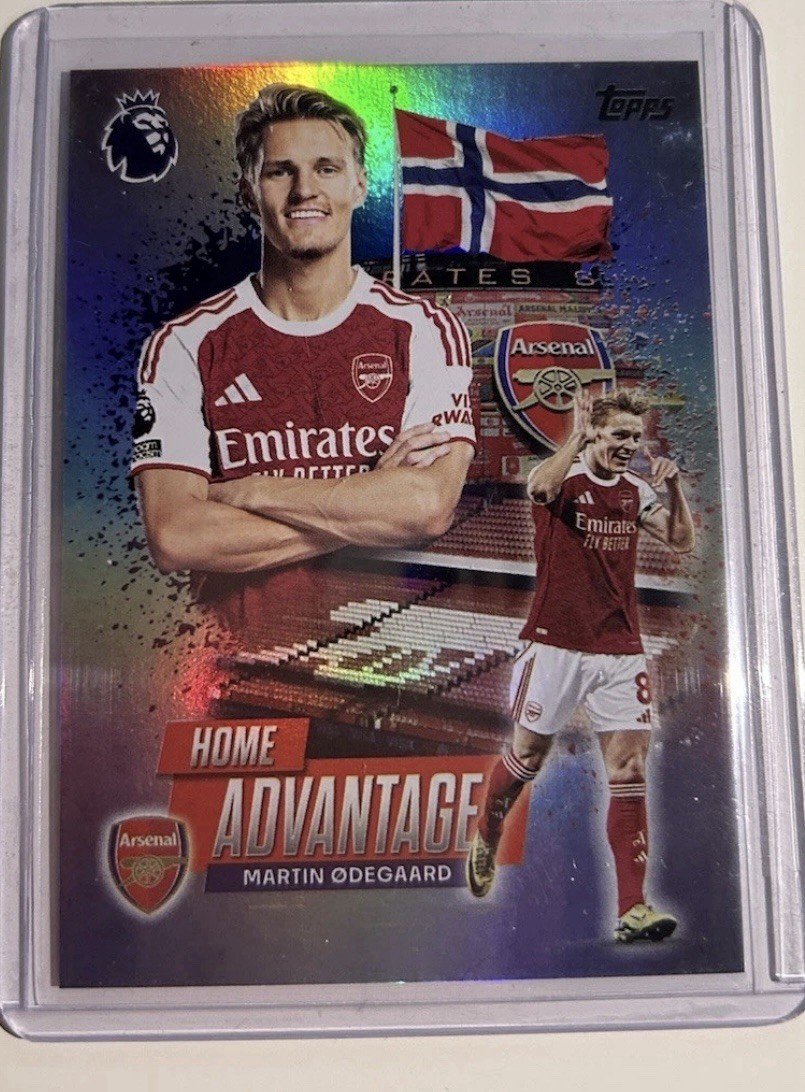 Home Advantage Multi Hobby Case Hit Martin Odegaard Arsenal Topps 2025/2026 for sale on Ebay