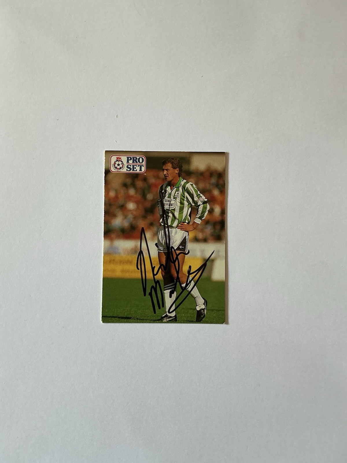 NICKY MARKER  Plymouth Argyle  Signed Proset Card. for sale on Ebay