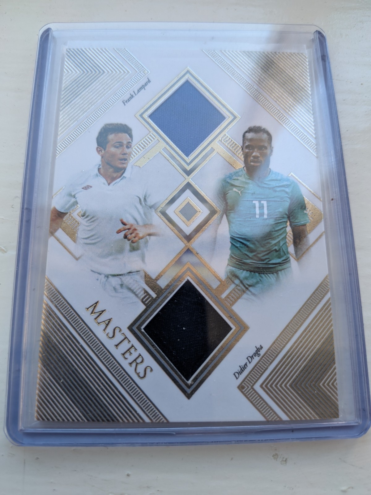 Futera Unique Frank Lampard Didier Drogba Double Patch 11/24 Chelsea Legends for sale on Ebay