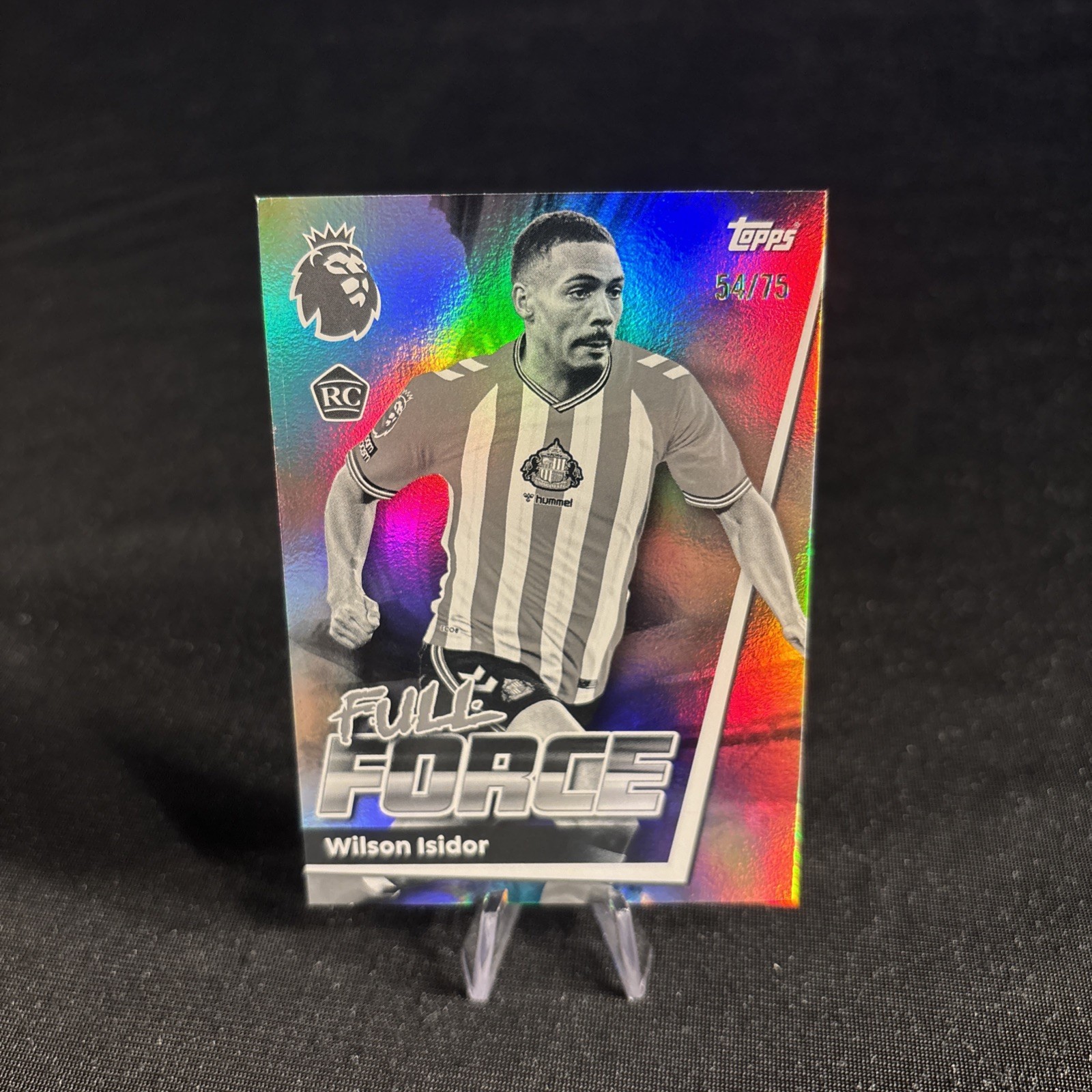 Wilson Isidor Sunderland Topps Premier League 2025-26 Full Force B+W /75 for sale on Ebay