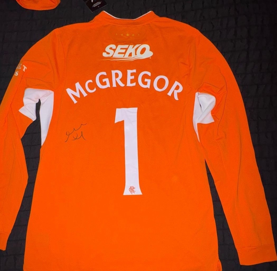 Signed Allan McGregor Rangers Goalkeeper Shirt With Photo Proof for sale on Ebay