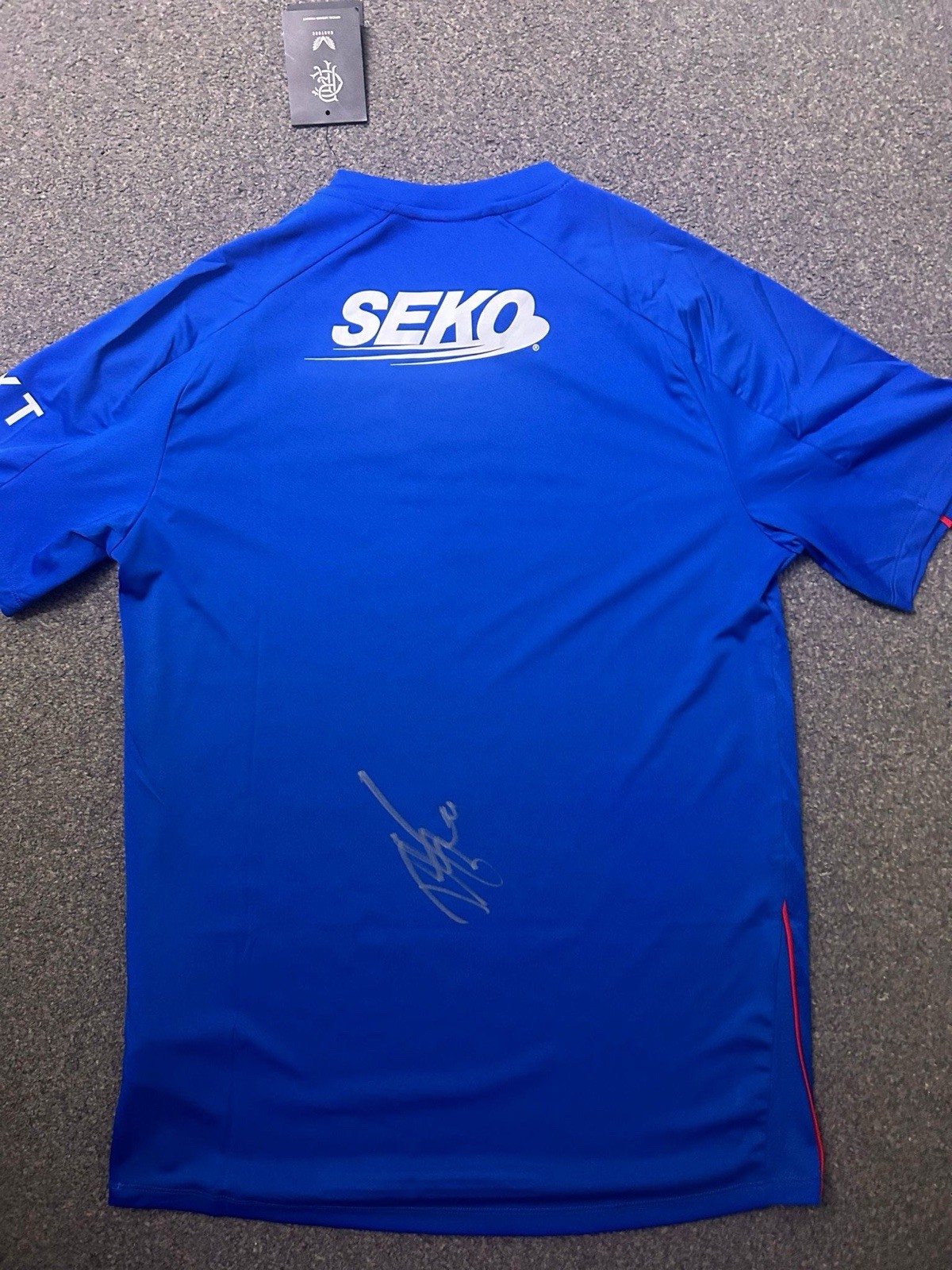 Signed Dujon Sterling Rangers Home Shirt Back Signed With Photo Proof for sale on Ebay