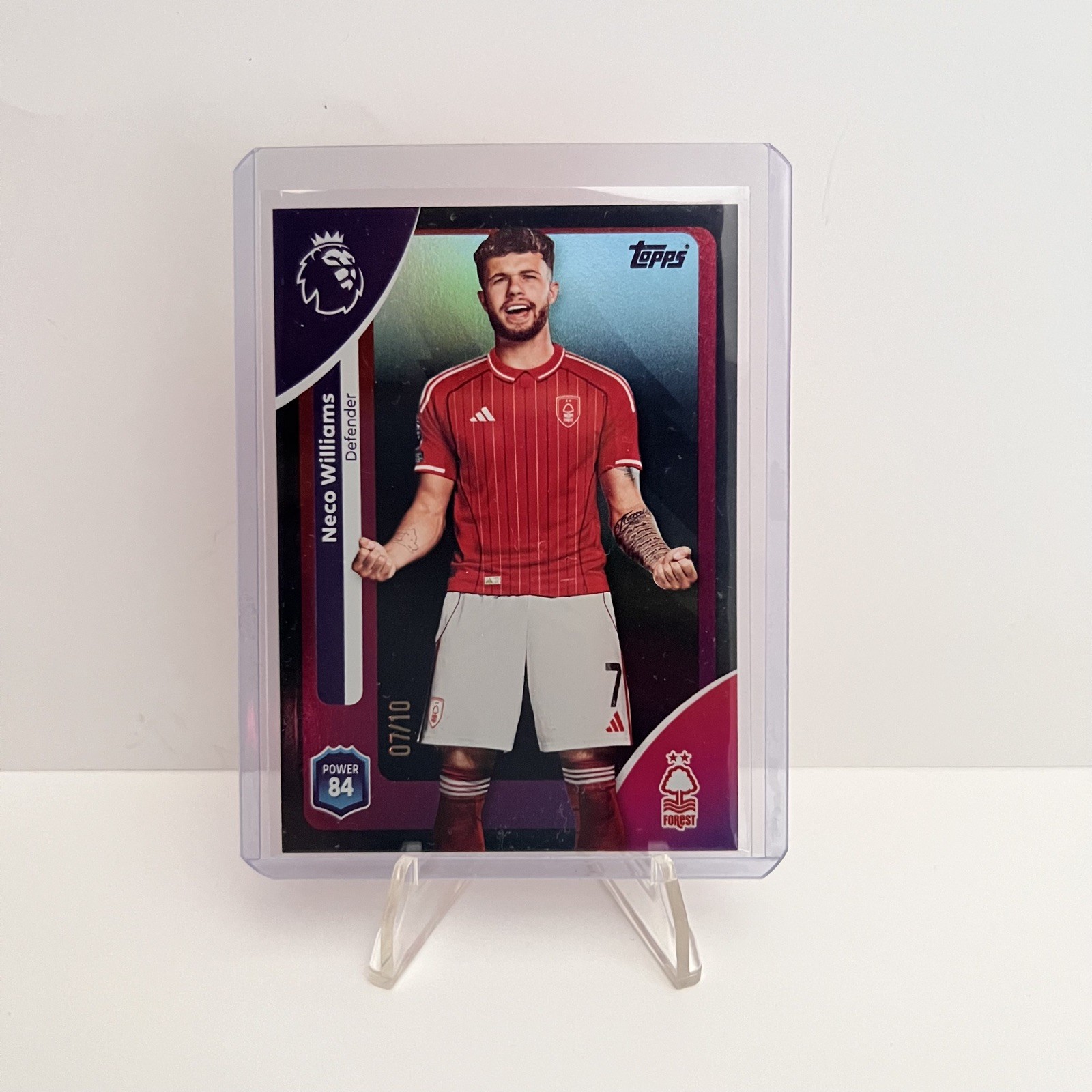Topps Premier League 2025-2026 Neco Williams Notts Forest Shirt Number 7/10 for sale on Ebay