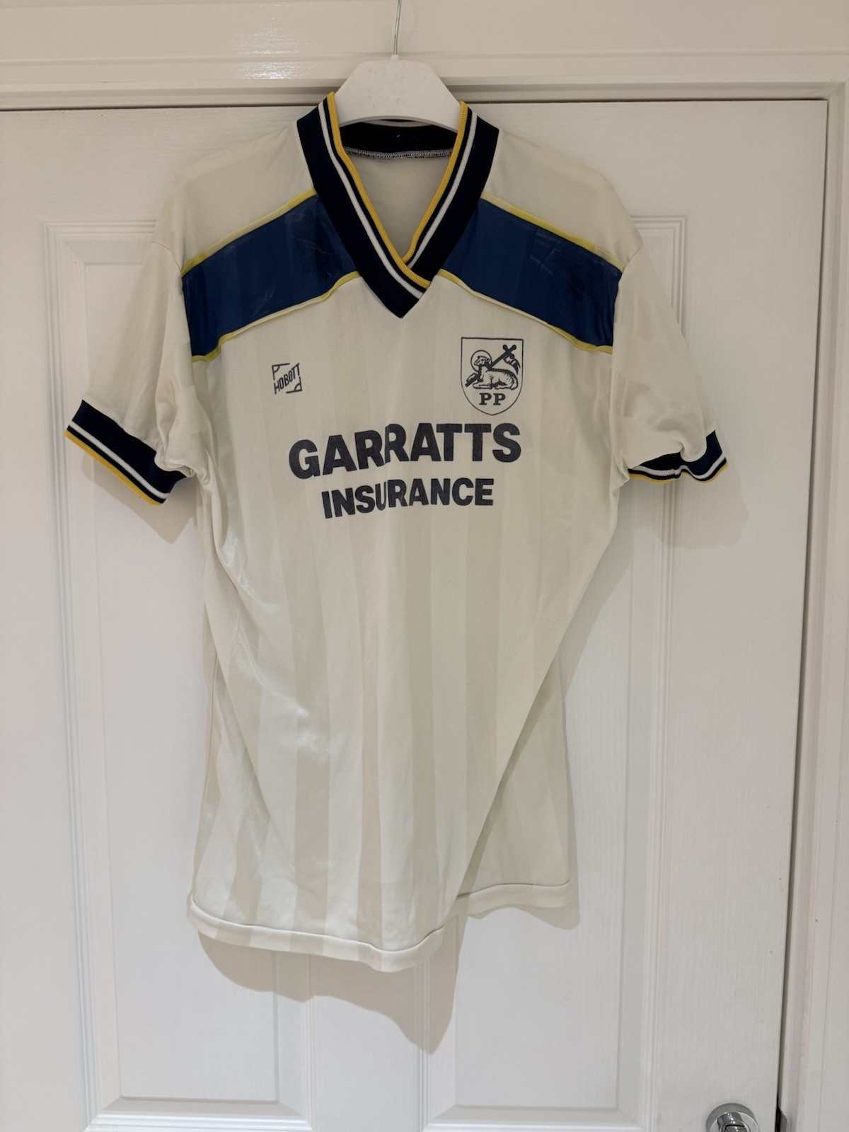 Preston North End Shirt 1986-88 Garratts. Original. Rare. Retro. for sale on Ebay