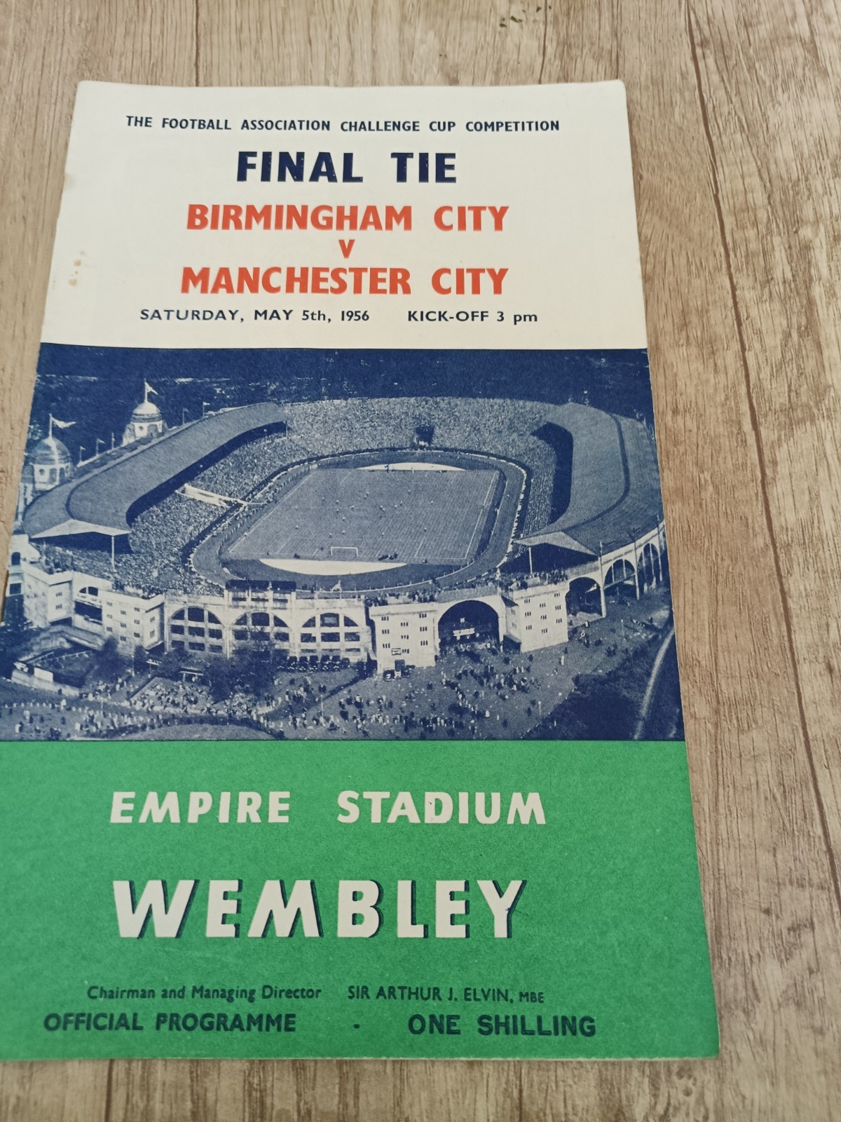 BIRMINGHAM CITY     V  MANCHESTER   CITY         FA CUP  FINAL  1956 for sale on Ebay
