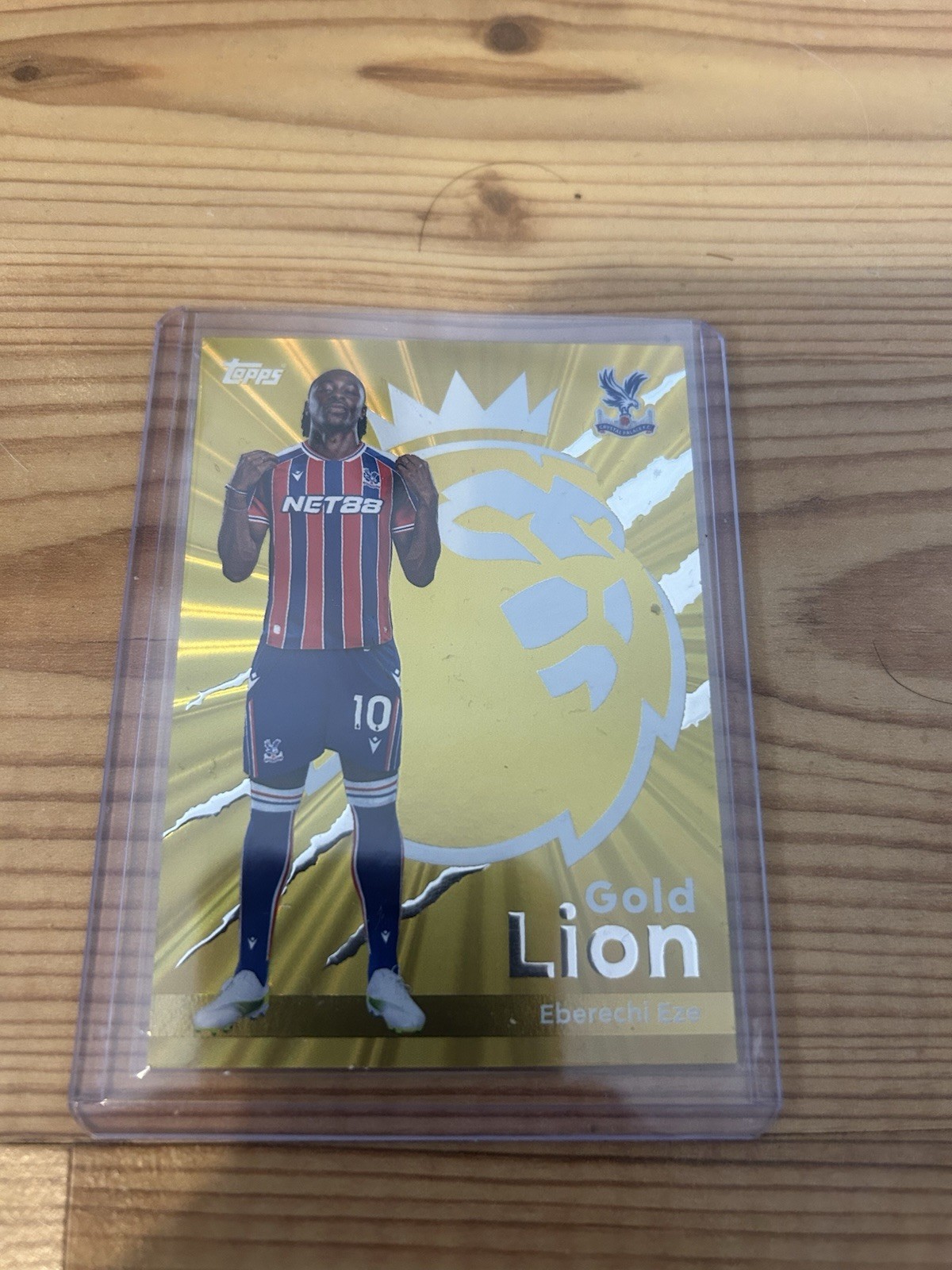 Topps Premier League Gold Lion Card Eberechi Eze 2025/26 Crystal Palace for sale on Ebay