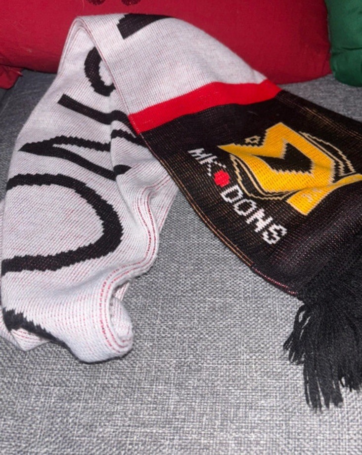 MK Dons Scarf for sale on Ebay